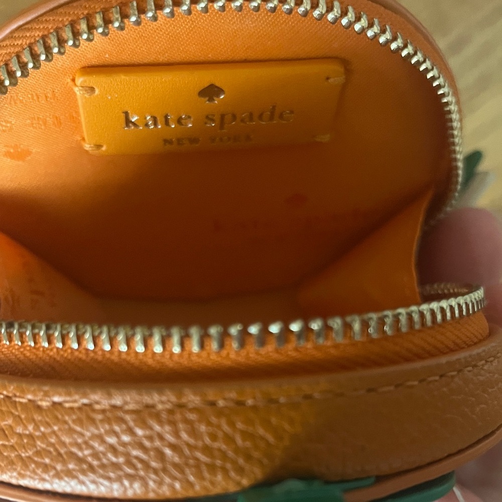 Kate Spade Orange Slice Coin Purse Keychain - Picture 6 of 6